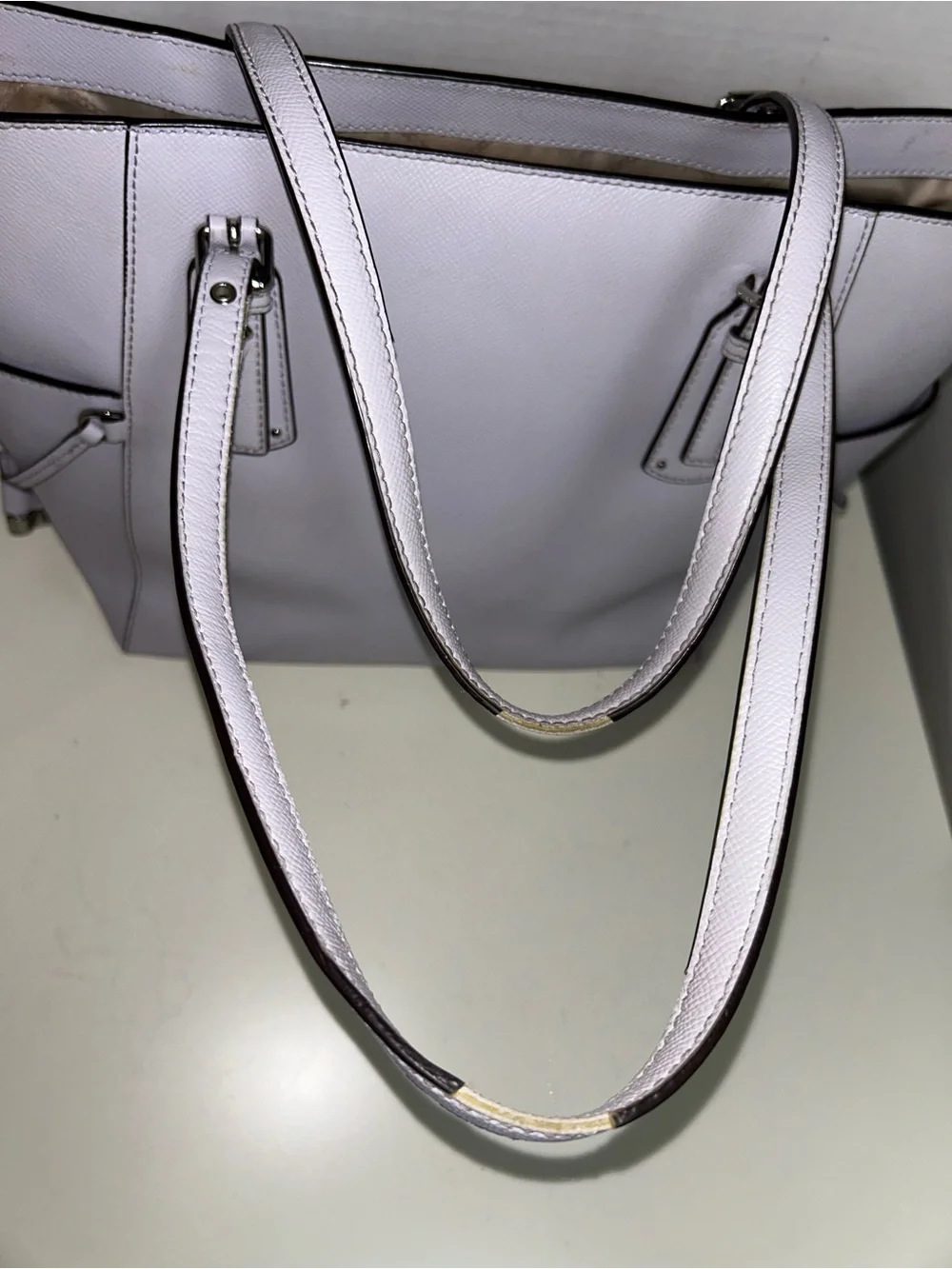 Michael Kors Voyager Light Lilac Saffiano Leather Tote Bag Shoulder Bag